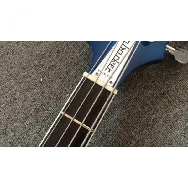 Custom Rickenbacker Left Hand Bass 4003 Blue Electric Guitar Neck Through Body #5 image