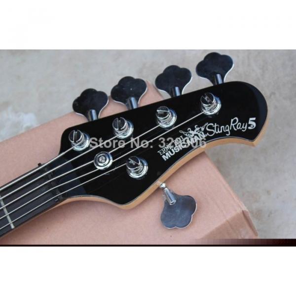 Custom Shop 2 Pickups MusicMan Black 5 Strings Bass #3 image
