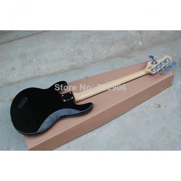 Custom Shop 2 Pickups MusicMan Black 5 Strings Bass #5 image