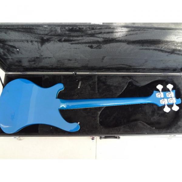 Custom Rickenbacker 4003 Blue Checkerboard Binding Bass #4 image