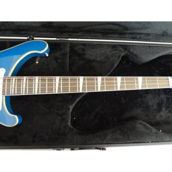 Custom Rickenbacker 4003 Blue Checkerboard Binding Bass #5 image