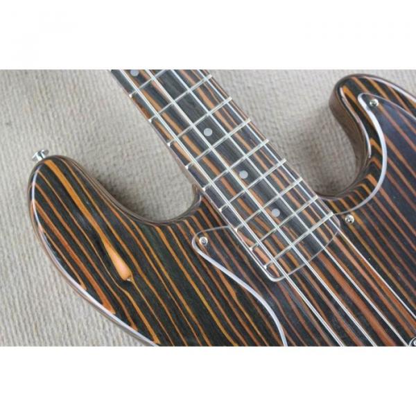 Custom Shop 4 String Orford Cedar Jazz Bass Zebra Body and Neck #2 image