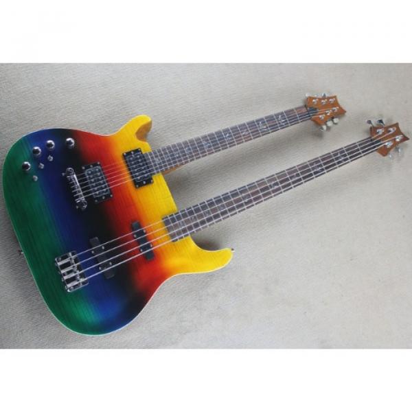 Custom PRS Double Neck 6 String Guitar PRS Al Di Meola Prism Passive Pickups 4 String Bass #1 image