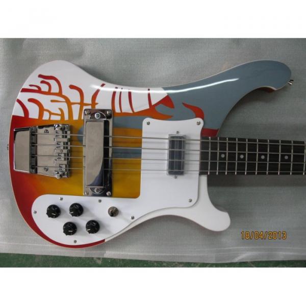 Custom Paul McCartney's 1964 4001 Bass Psychedelic Paint #1 image