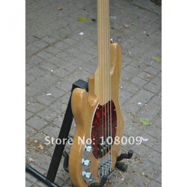 Custom Music Man Left Handed Fretless Natural Bass #1 image