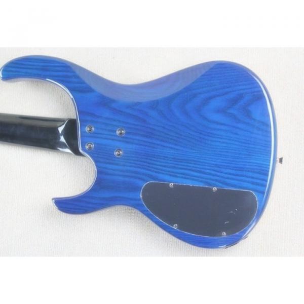 Custom Modulus Quantum 5 Quilted Maple Top 5 String Bass Blue #4 image