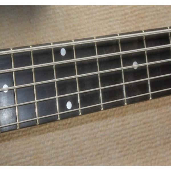 Custom Modulus Quantum 5 Quilted Maple Top 5 String Bass Blue #5 image