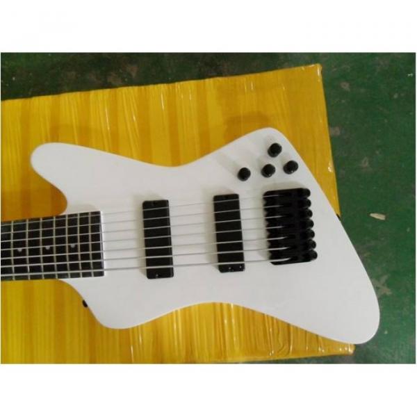 Custom Made White 7 String Electric Bass #1 image