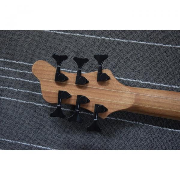 Custom Mayones Built 6 String Gray Black Bass #2 image