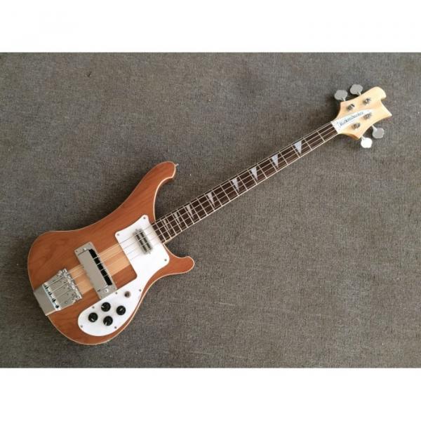 Custom Made Rickenbacker Mahogany Wood Body Natural 4003 Bass #1 image