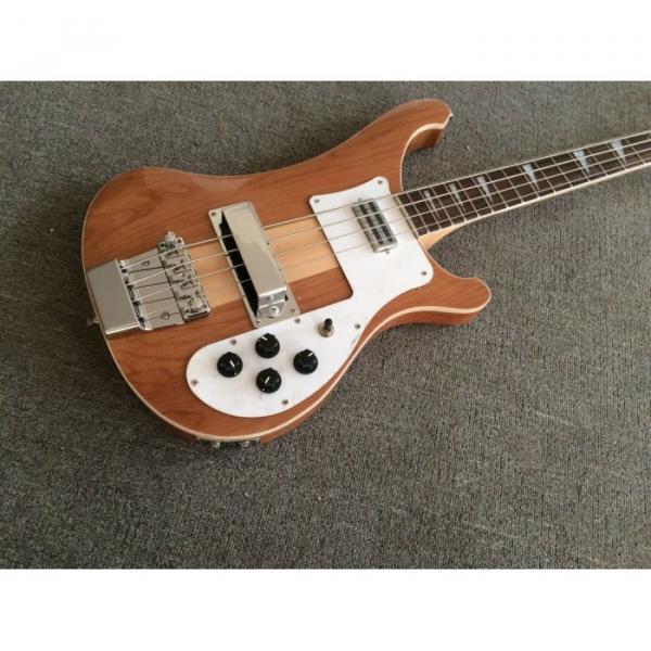 Custom Made Rickenbacker Mahogany Wood Body Natural 4003 Bass #2 image