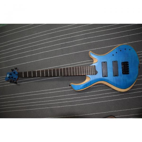 Custom Mayones Built 5 String Sky Blue Bass #1 image