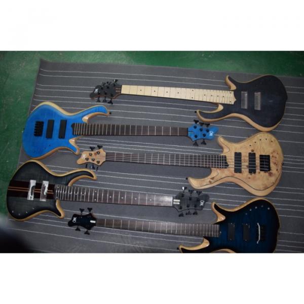 Custom Mayones Built 5 String Blue Bass #4 image