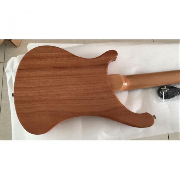 Custom Made 4003 NaturalGlo Mahogany Wood Cross Inlays Bass #3 image