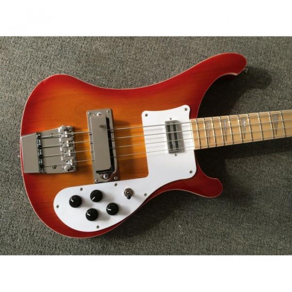 Custom Made 4003 Cherry Sunburst Maple Fretboard 4 String Bass #4 image