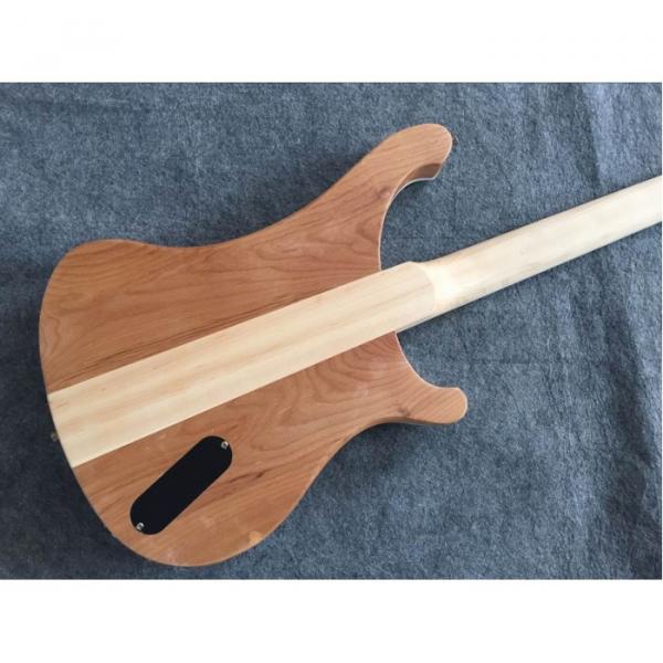 Custom Left Handed Lemmy Kilmister  4003 Natural Special Carvings Alder Wood Bass #5 image