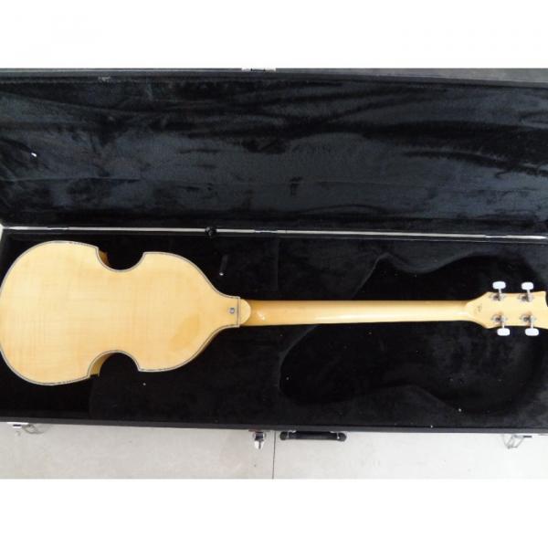 Custom Left Handed Hofner Jubilee Union Jack Paul Mcartney 4 String Bass Guitar #3 image