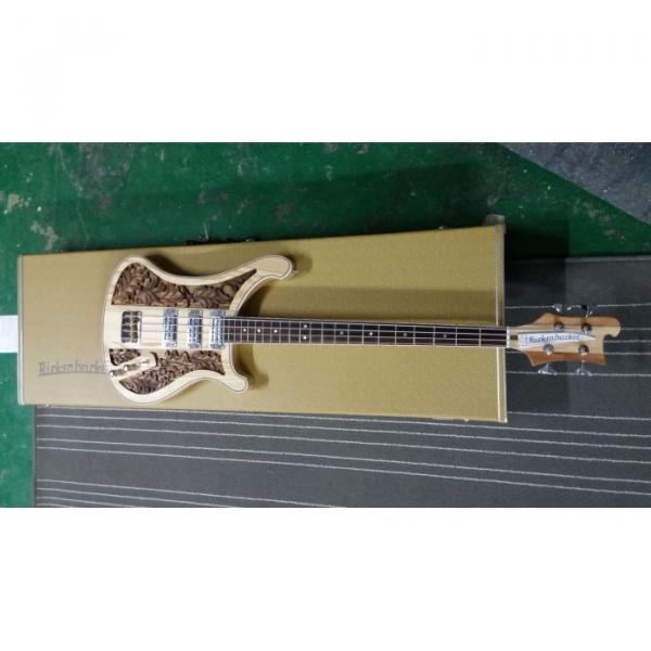 Custom Lemmy Kilmister  Rickenbacker 4003 Natural Finish Special Carvings Bass #4 image