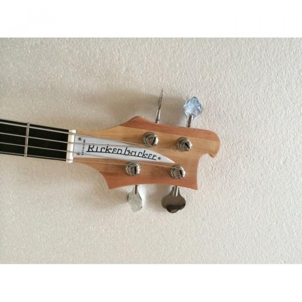 Custom Lemmy Kilmister  Rickenbacker 4003 Natural Alder Wood Special Carvings Bass #2 image