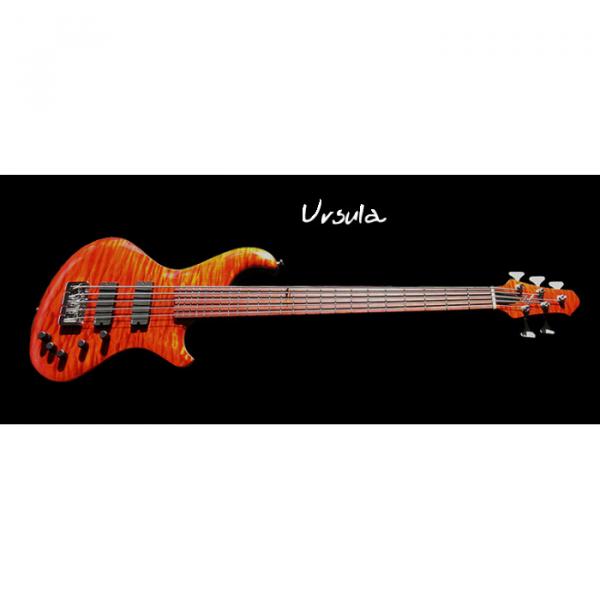 Custom Built Urs Flame Maple Top Bass #1 image