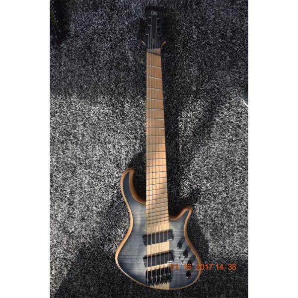Custom Built Mayones Gray Flame Maple Top 6 String Electric Bass #2 image