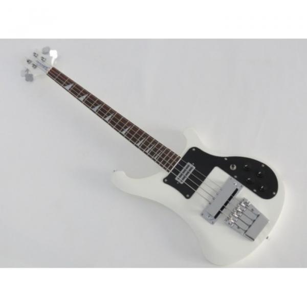 Custom Built 4003 Whiteglo Rickenbacker 4 String Electric Bass #1 image