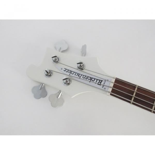 Custom Built 4003 Whiteglo Rickenbacker 4 String Electric Bass #2 image