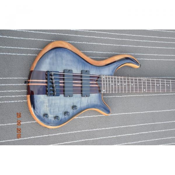 Custom Built Gray Flame Maple Top Patriot 6 String Bass #5 image