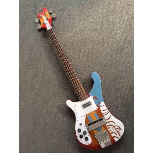 Custom Build Rickenbacker Paul McCartney's 1964 4001 Lefty Bass Psychedelic Paint #1 image