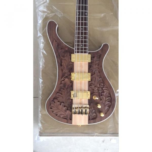 Custom Build Lemmy Kilmister  Rickenbacker 4003 Matte Carved Natural Bass #1 image