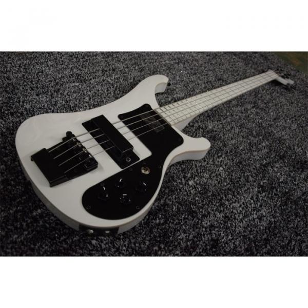 Custom 4003 White Body and Fretboard Rickenbacker Electric Bass #1 image