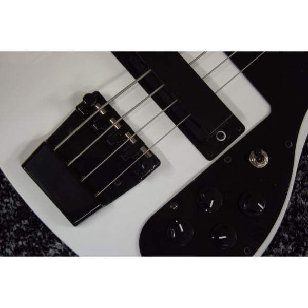 Custom 4003 White Body and Fretboard Rickenbacker Electric Bass #2 image