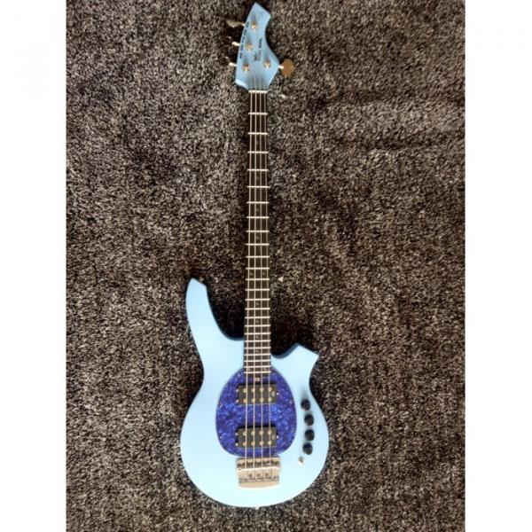 Custom Bongo Music Man Sky Blue 4/5 String Passive Pickups Bass #1 image
