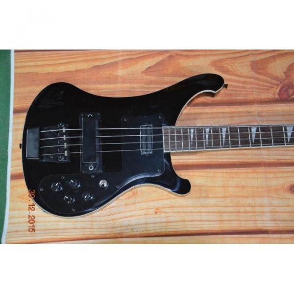 Custom 4003 Shop Rickenbacker Jetglo Black Hardware Bass #3 image