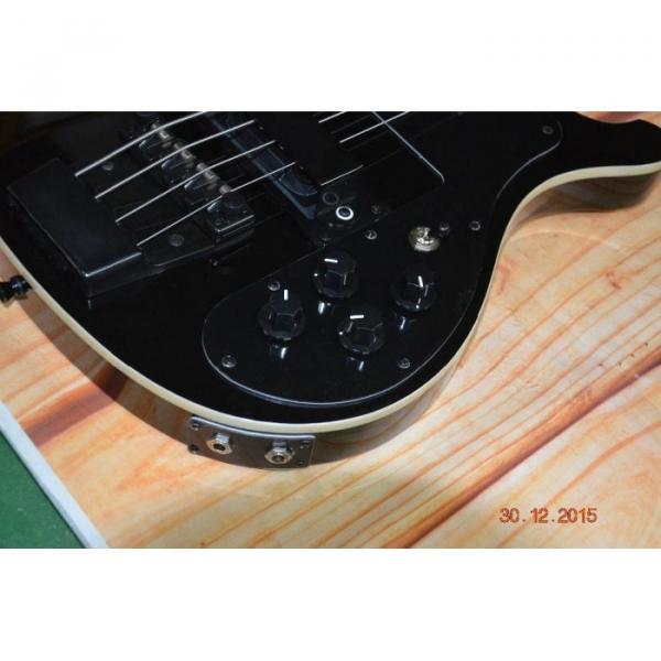 Custom 4003 Shop Rickenbacker Jetglo Black Hardware Bass #4 image