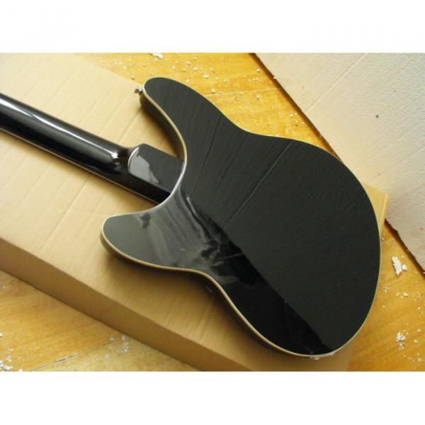 Custom Black 4 Strings Rickenbacker 330 Hollow Bass #3 image