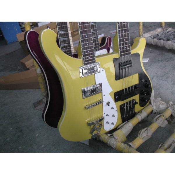 Custom 4003 Double Neck Rickenbacker Yellow Bass #1 image