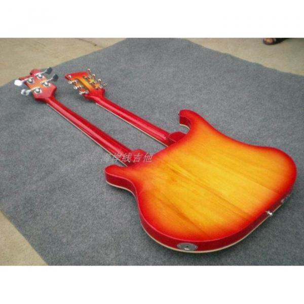 Custom 4003 Double Neck Fireglo 4 String Bass 12 String Guitar #4 image
