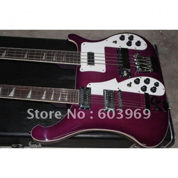 Custom 4003 Double Neck Rickenbacker Purple Bass #3 image