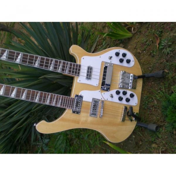 Custom 4003 Double Neck Naturalglo 4 String Bass 12 String Guitar #1 image
