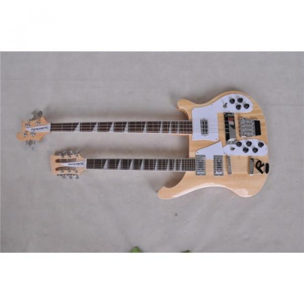 Custom 4003 Double Neck Naturalglo 4 String Bass 12 String Electric Guitar #1 image