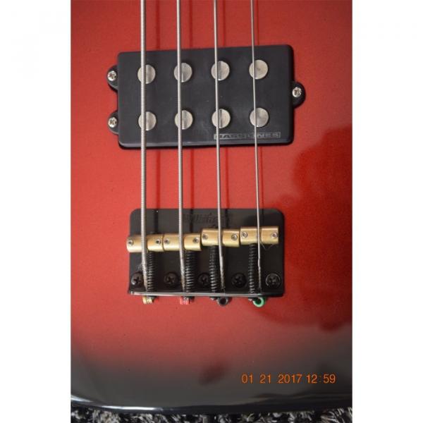 Custom 4 Strings Funk Unlimited Modulus Bass Black Red Mettalic Burst Finish #5 image