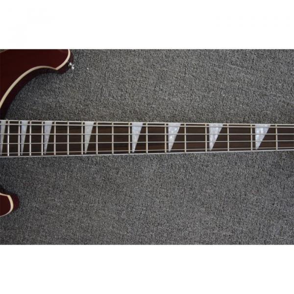Custom 20 Frets Transparent Red 4003 Neck Thru Body Construction Rickenbacker Bass #2 image