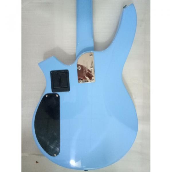 Custom  Bongo Music Man Sky Blue 4/5 String Passive Pickups Bass #4 image