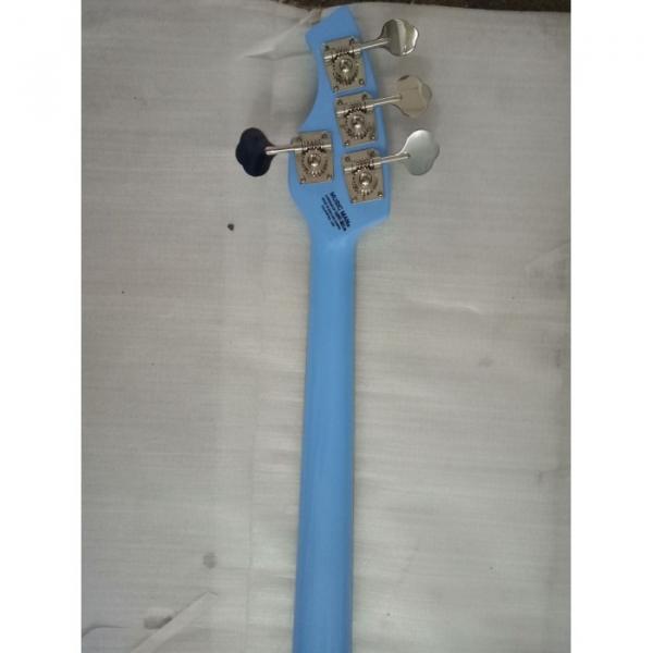 Custom  Bongo Music Man Sky Blue 4/5 String Passive Pickups Bass #5 image