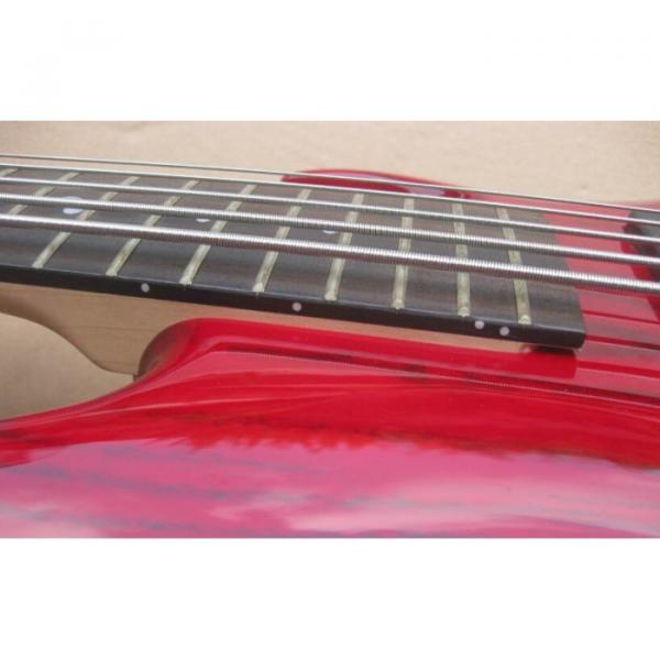 Custom Shop Red Ashwood 5 String Electric Bass #2 image
