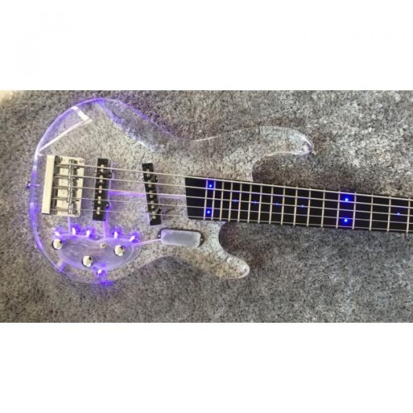 Custom Shop HS 5 String Acrylic LED Bass #2 image