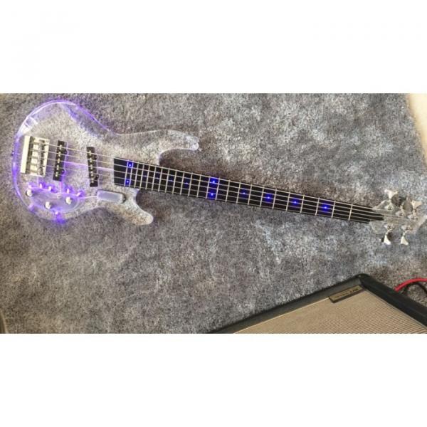 Custom Shop HS 5 String Acrylic LED Bass #4 image