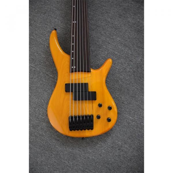 Custom Shop H&amp;S Sequoia 7 String Fretless Natural Bass #2 image
