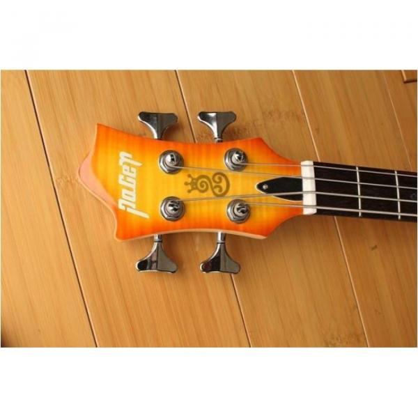 Custom Shop Languedoc 4 String Bass Orange Flame Maple Top #3 image